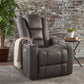 33" Wide Power Standard Recliner Chair with Arm Storage with USB