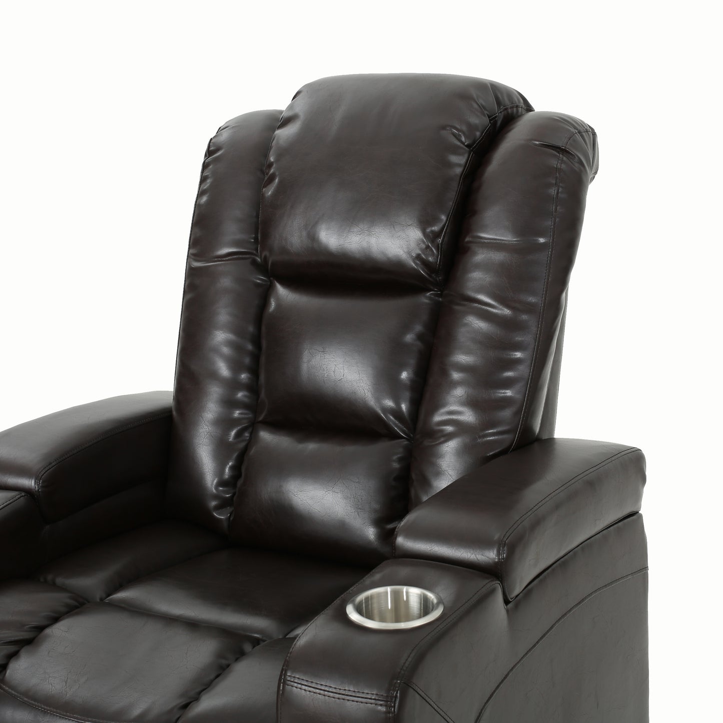 33" Wide Power Standard Recliner Chair with Arm Storage with USB