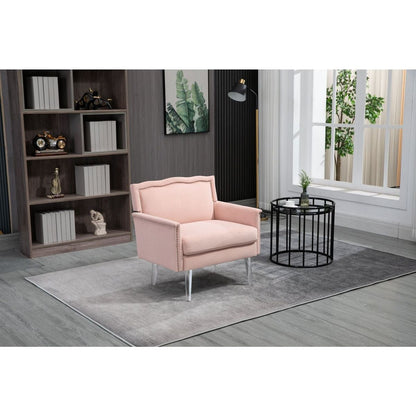 Accent Chair, Living Room Chair / leisure single sofa with acrylic feet