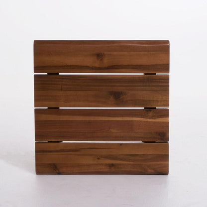 ZION INDUSTRIAL WOOD AND METAL COFFEE TABLE WITH ACCENT TABLE