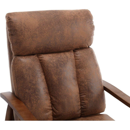 Wood Frame Armchair, Modern Accent Chair Lounge Chair for Living Room