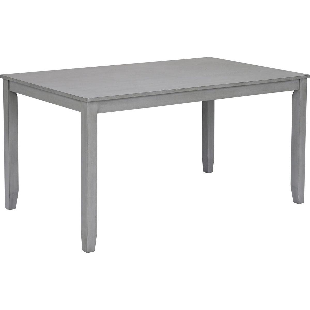 Wooden Dining Rectangular Table, Kitchen Table for Small Space, 4 Person Dining Table, Gray ONLY THE TABLE