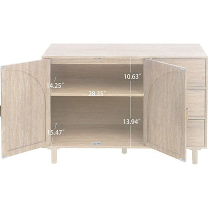 2 Door 3 Drawer Cabinet, Suitable for Bedroom, Living Room, Study