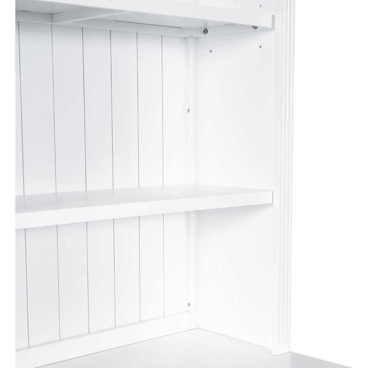 83.4"Tall Bookshelf with LED Lighting, Modern Bookcase with 2 Doors and 1 Drawer,Storage Bookcase with Open Shelves for Living Room,Home Office,White
