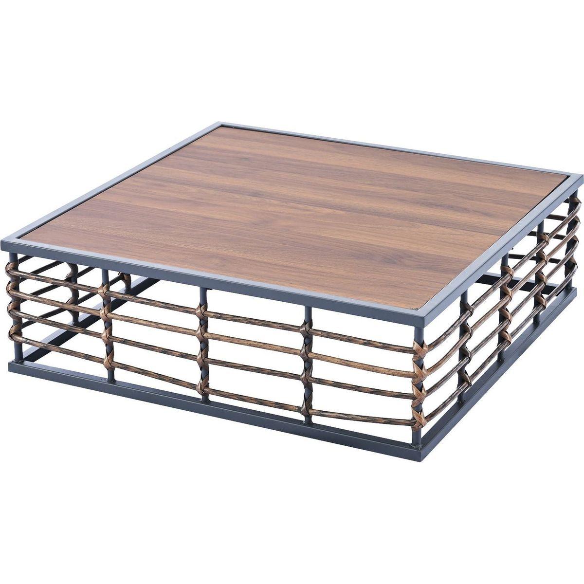 Modern Minimalist 7-Piece Metal Patio Sectional Sofa Set, All-Weather Garden Conversational Furniture Set with Thick Cushions and Coffee Table for Indoor Outdoor, Gray