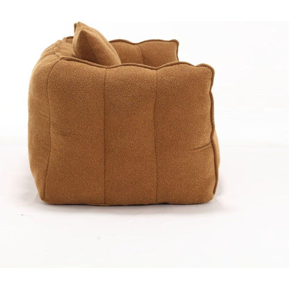 Soft beanbag chair with high resilience foam core for two people. The comfortable square recliner sofa is ideal for family members and friends engaged in games, reading, watching TV