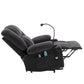 Power Lift Recliner Chair Electric Recliner for Elderly Recliner Chair with Massage and Heating Functions, Remote, Phone Holder Side Pockets and Cup Holders for Living Room, Black