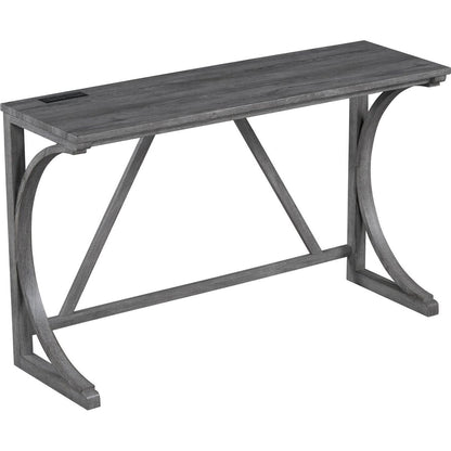 Bar Table Set with Power Outlet, Bar Table and Chairs Set, 4 Piece Dining Table Set, Industrial Breakfast Table Set, for Living Room, Dining Room, Game Room