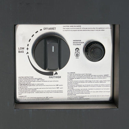 Patio Gas-burning Fire Pit Outdoor Iron Propane Fireplace, 32" Round Fire Pit - 40,000 BTU, Tank outside, Dark Grey