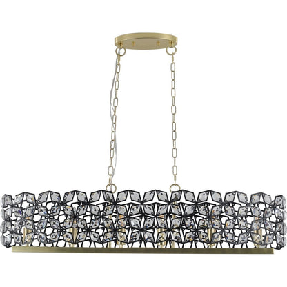 Modern Champagne Gold Oval Crystal ceiling chandelier Luxury Home Decor Light Fixture