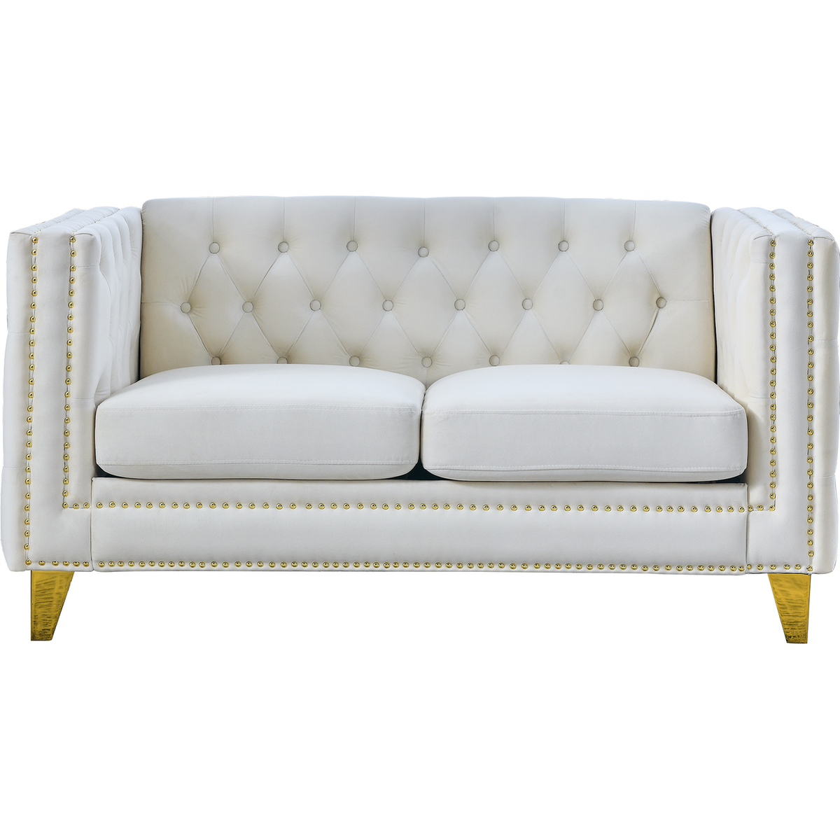 3-seater + 2-seater Combination sofa.BEIGE VELVET