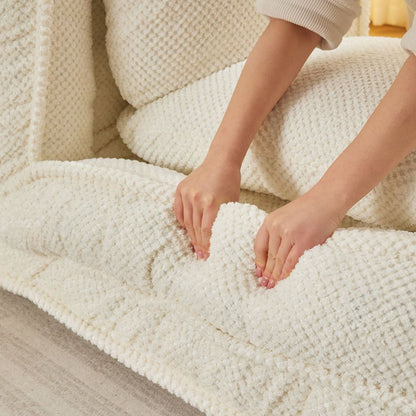 Human Dog Bed, Lazy Sofa Couch, 5 Adjustable Position,sit,sleep,fold,suit to put in bedroom, living room, Space Saving Design,White