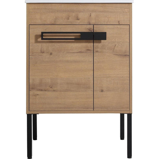 24 Inch Freestanding Bathroom Vanity or Floating is Optional Conversion.24x18-00324IMO-1(KD-Packing) Only Including Cabine