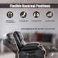 Recliner Chair Heating massage for Living Room with Rocking Function and Side Pocket(BROWN)