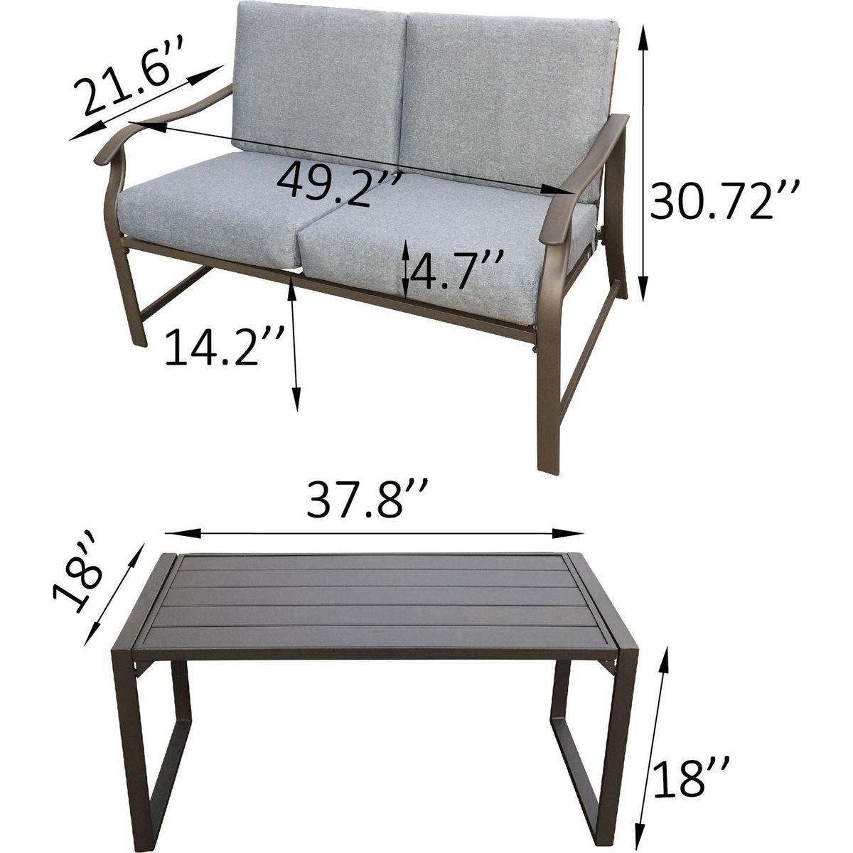 LOVESEAT AND TEAPOY Mushroom B