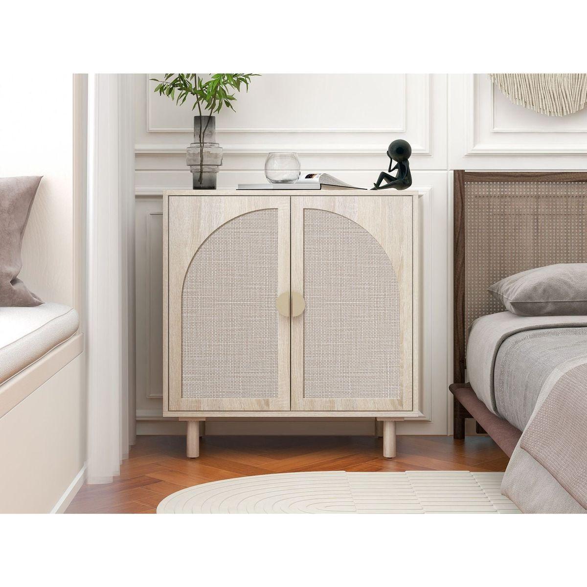 2 door cabinet, Suitable for Bedroom, Living Room, Study