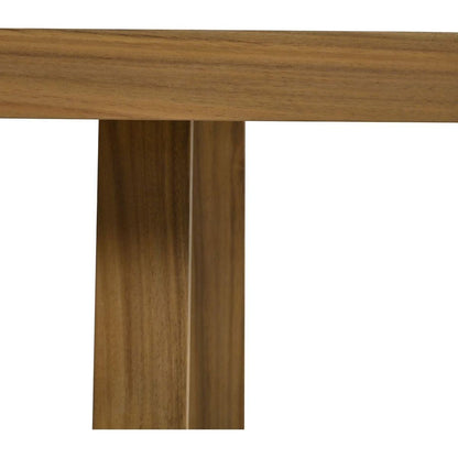 Multi-person Outdoor Acacia Wood Dining Table and Chair Set, Thick Cushions, Suitable for Balcony, Vourtyard, and Garden.