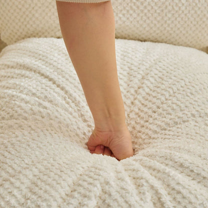 Human Dog Bed, Lazy Sofa Couch, 5 Adjustable Position,sit,sleep,fold,suit to put in bedroom, living room, Space Saving Design,White