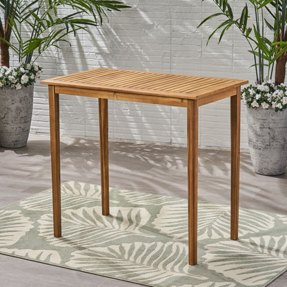 Wood RECTANGLE BAR TABLE