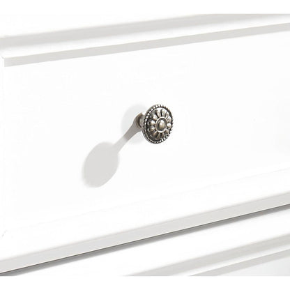 Modern 5 Drawers Dresser 5 Drawers Cabinet,Chest of Drawers Closet Organizers and Storage Clothes Storage Drawers Cabinet for Living Room, Farmhouse Dresser Organizer WHITE