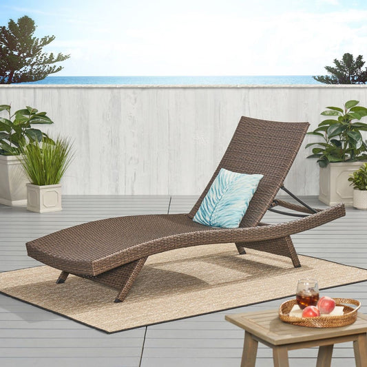SALEM PE WICKER CHAISE LOUNGE