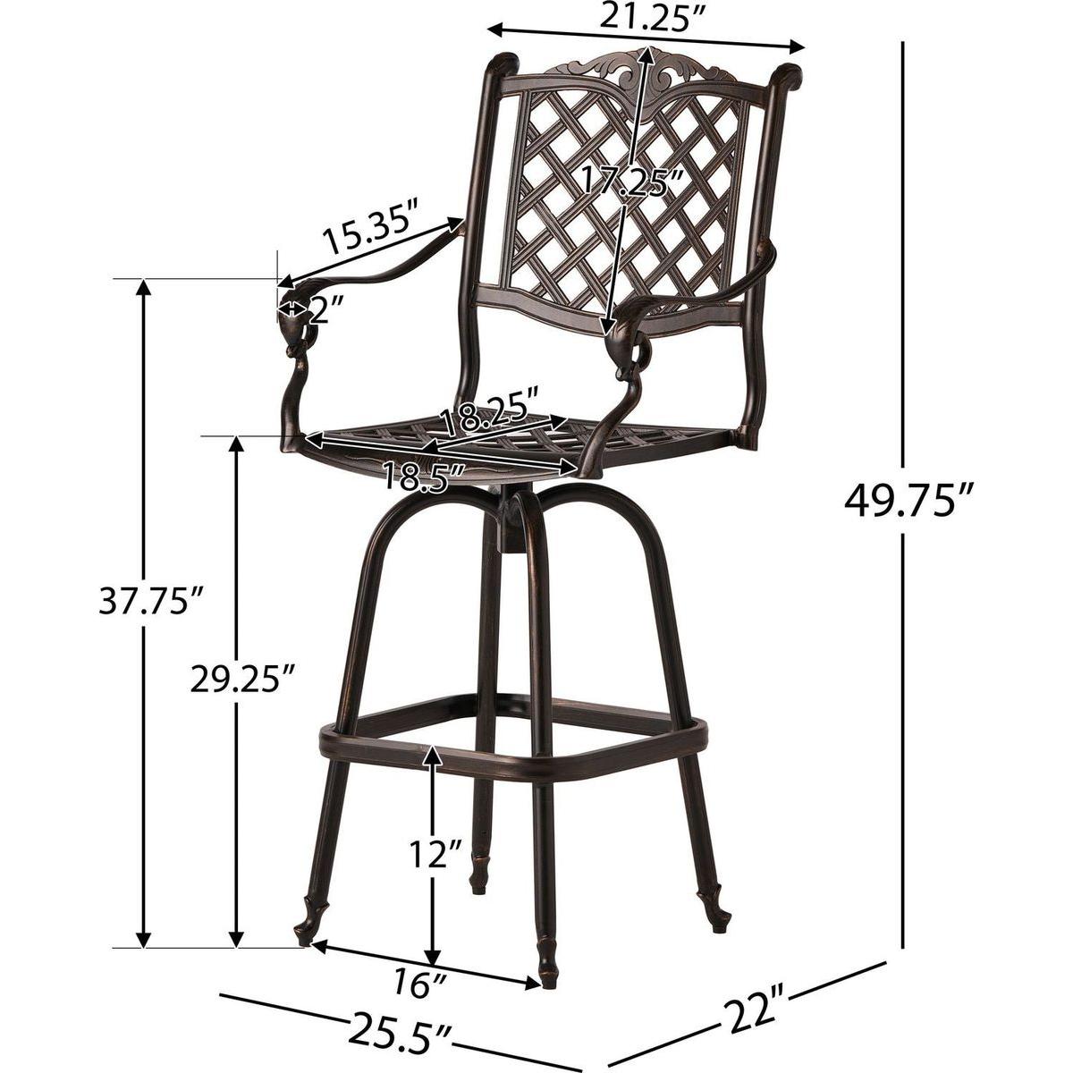 MANOR CAST BARSTOOL