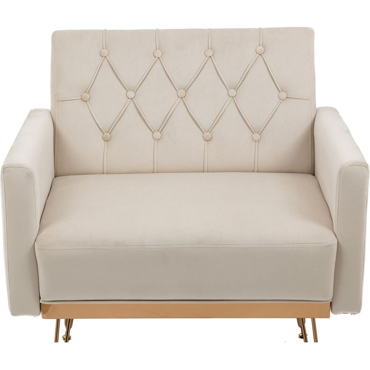 Accent Chair, leisure single sofa with Rose Golden feet