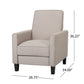 Recliner Push Back Chair for Elegant Home Decor Beige