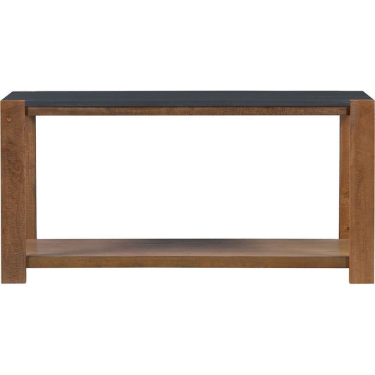Distinctive Features of a Minimalist Console Table with Bottom Shelf and Four Legs, Suitable for Entryway, Hallway, Living Room, Foyer, Corridor
