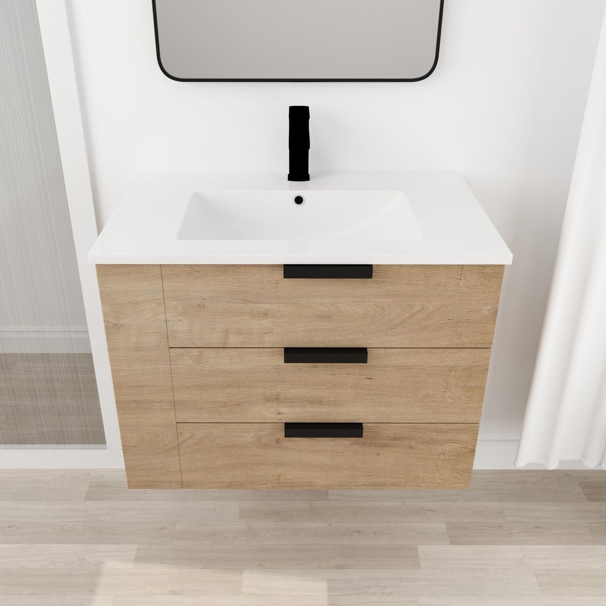 30 Inch Bathroom Vanity With Top(GGRB3020MOWH)