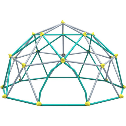 12ft Geometric Dome Climber Play Center, Kids Climbing Dome Tower with Hammock, Rust & UV Resistant Steel Supporting 1000 LBS