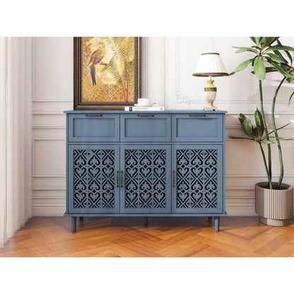 3 Door 3 Drawer Cabinet, American Furniture, Suitable for Bedroom, Living Room, Study - Streamdale Furniture