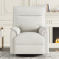 360 Degree Swivel Recliner Manual Recliner Chair Theater Recliner Sofa for Living Room, Beige