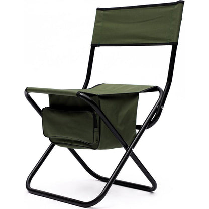 2-piece Folding Outdoor Chair with Storage Bag, Portable Chair for indoor, Outdoor Camping, Picnics and Fishing,Green