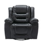 360Swivel and Rocking Home Theater Recliner Manual Recliner Chair with Wide Armrest for Living Room,Bedroom, Black