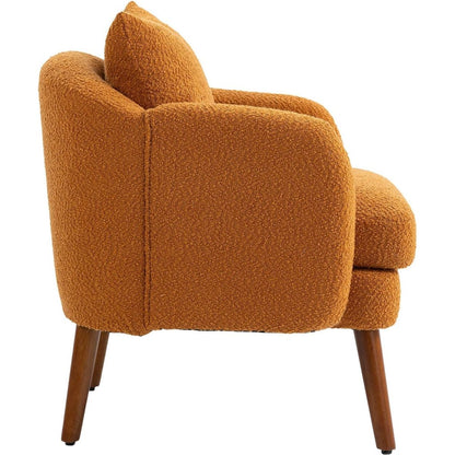 Wood Frame Armchair, Modern Accent Chair Lounge Chair for Living Room