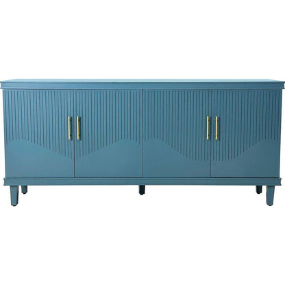 70.07"Large Size 4-Door Cabinet, Same as Living Room, Kitchen, Bedroom, Hallway, Olive Green,Navy Blue,Peacock Blue