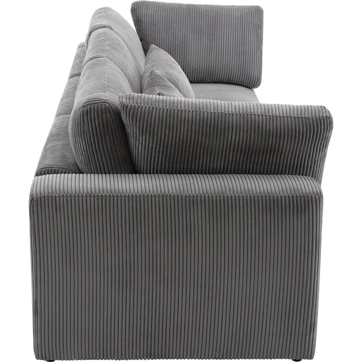 105" 3 Seater Sofa with Removable Back Cushions and 5 Pillows, for Living Room, Apartment, Spacious Space