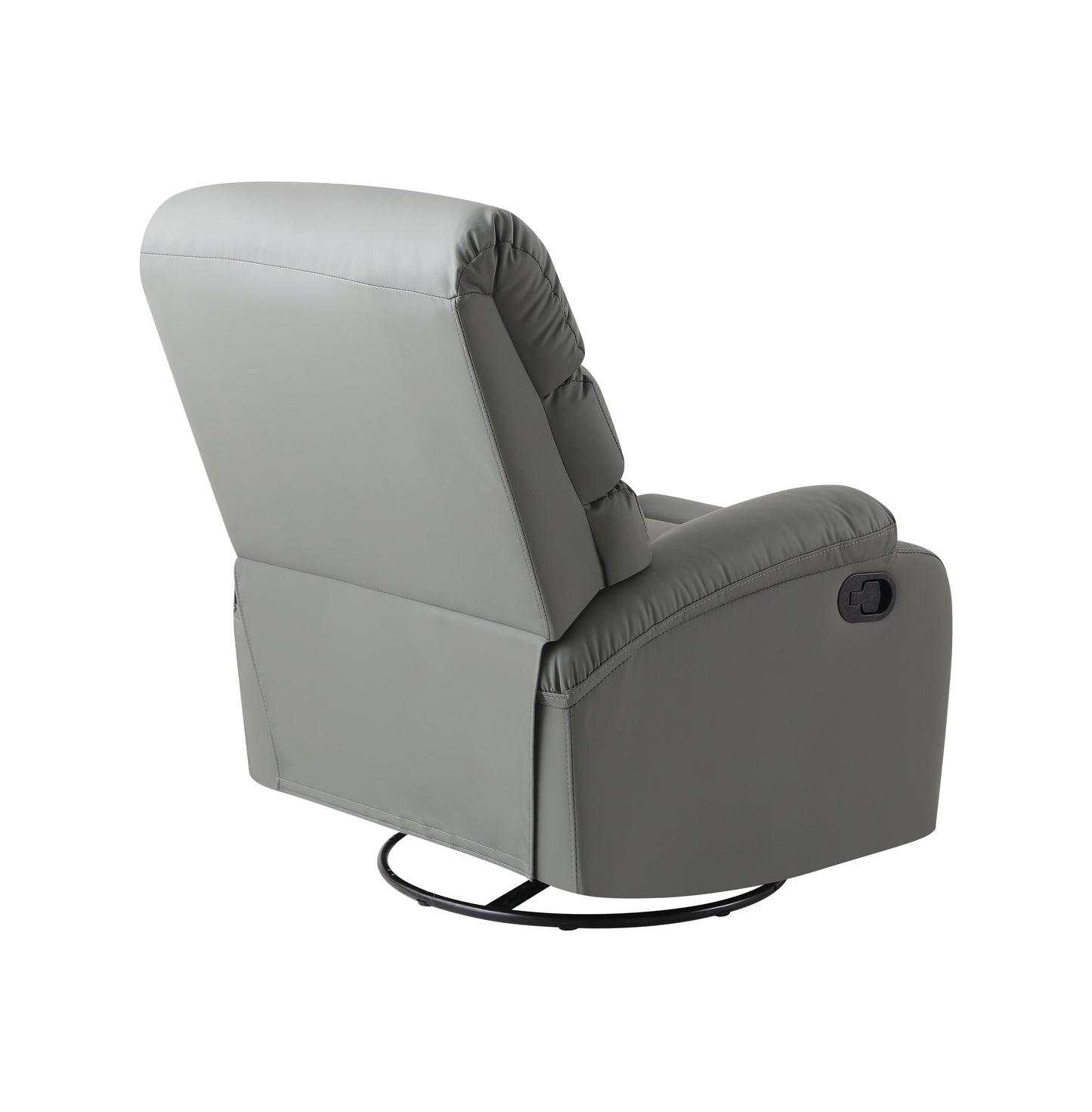 Large Manual Recliner Chair for Living Room,Lying flat at 150 degrees,Cat scratch fabric,gray