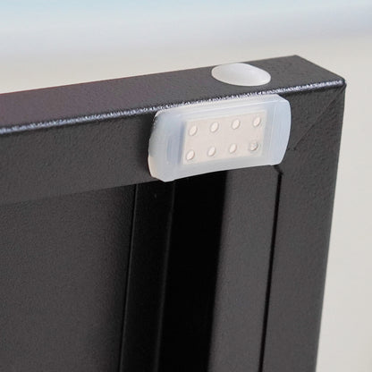 Metal Storage Cabinet with 2 Doors and 2 Adjustable Shelves, Steel Lockable Garage Storage Cabinet, Metal File Cabinet for Home Office School Gym, Black