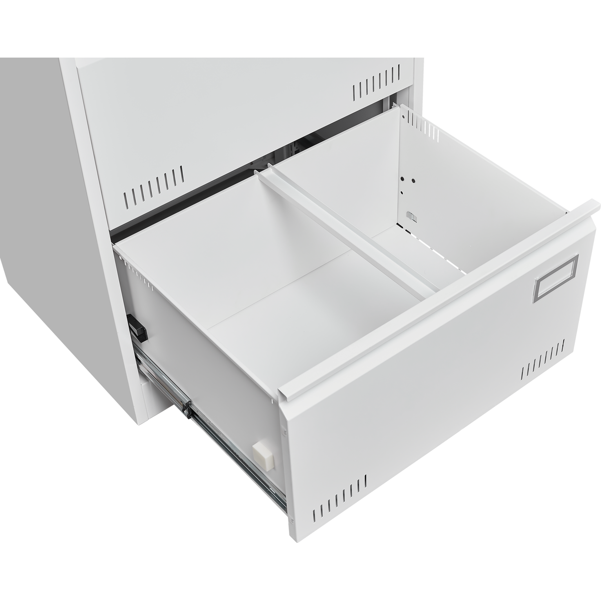 Filing Cabinet Lateral File Cabinet 2 Drawer, White Filing Cabinets with Lock, Locking Metal File Cabinets Three Drawer Office Cabinet for Legal/Letter/A4/F4 Home Offic