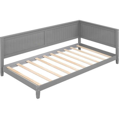 Twin Size Wood Daybed/Sofa Bed, Gray