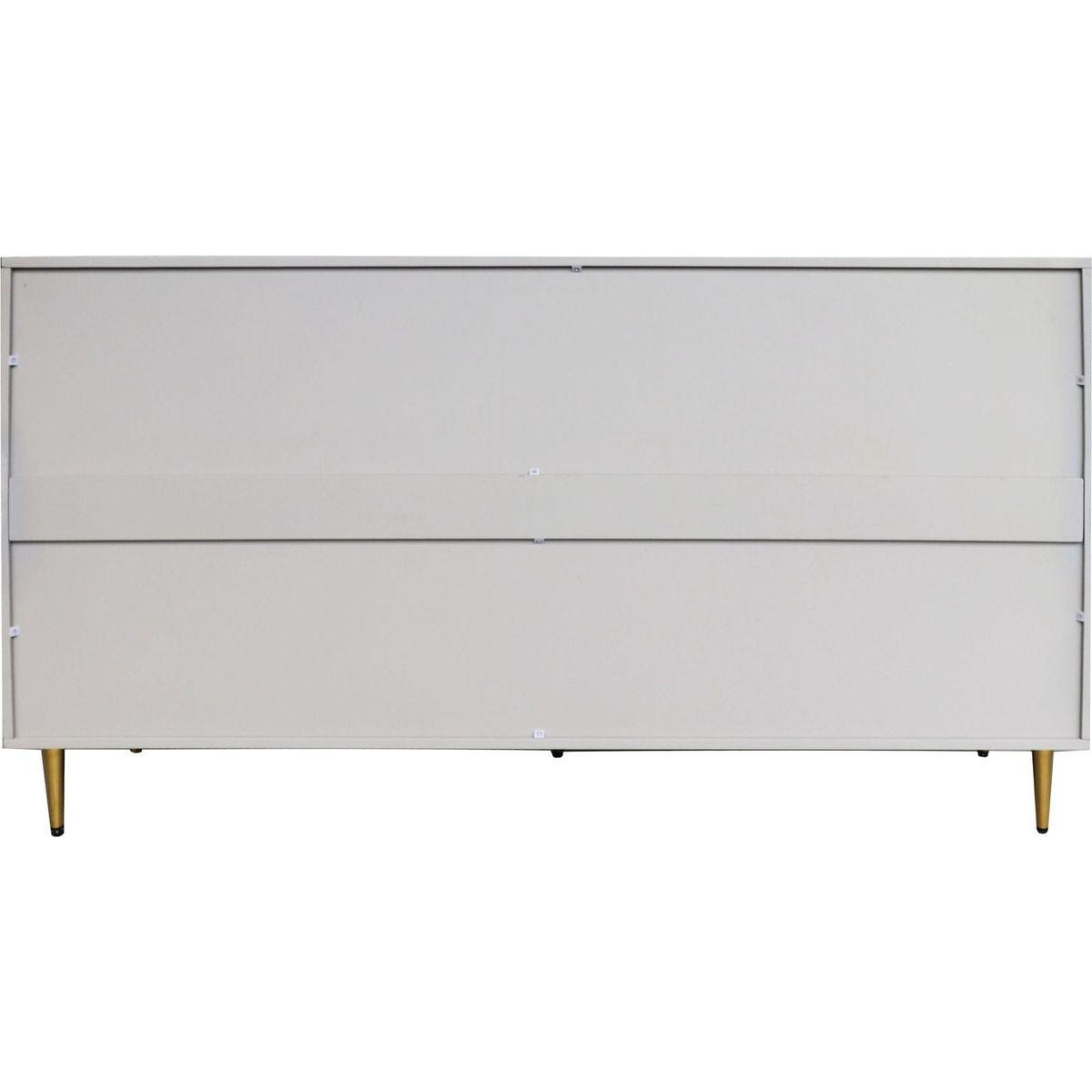 Modern Gray Lacquered 4 Door Wooden Cabinet Sideboard Buffet Server Cabinet Storage Cabinet, for Living Room, Entryway, Hallway, Office, Kitchen and Dining Room