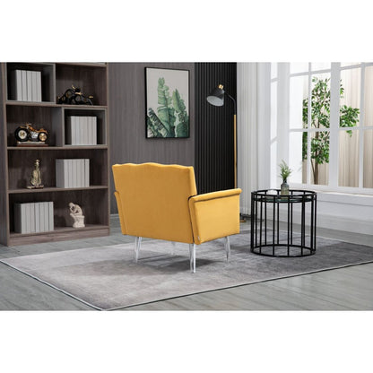 Accent Chair, Living Room Chair / leisure single sofa with acrylic feet