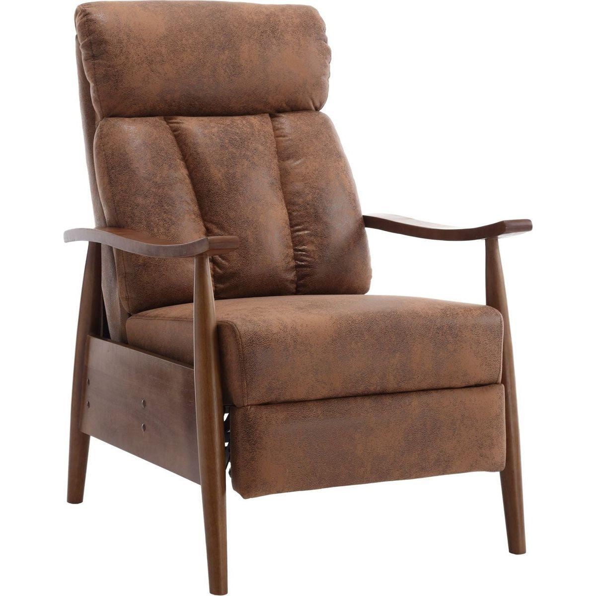 Wood Frame Armchair, Modern Accent Chair Lounge Chair for Living Room