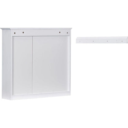 30" x 28" Medicine Cabinet, Wall Mounted Bathroom Storage Cabinet, Modern Bathroom Wall Cabinet with Mirror,Medicine Cabinet, Mirror Cabinet with 3 Open Shelves (Not Include Bathroom Vanity)