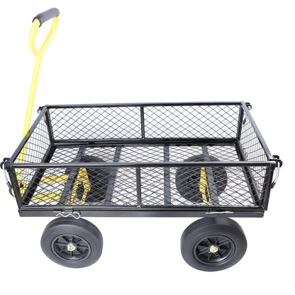 Solid wheels Tools cart Wagon Cart Garden cart trucks make it easier to transport firewood