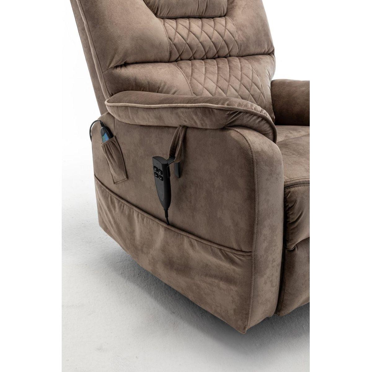 Lounge chair lift chair relax sofa chair sitting room furniture sitting room power supply elderly electric lounge chair (180 degree lying flat) - Streamdale Furniture