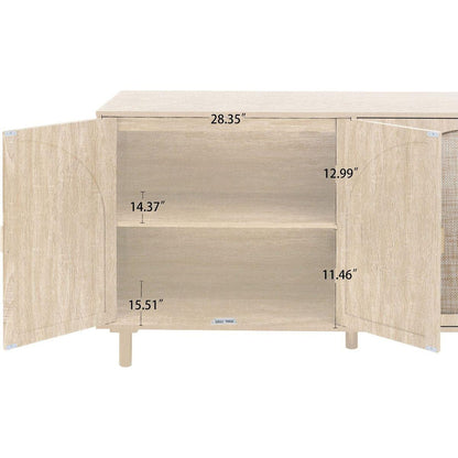 4 Door Cabinet, Suitable for Bedroom, Living Room, Study