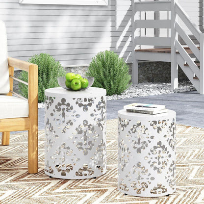 Metal S/2 end table